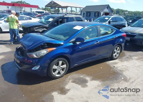 2013 Hyundai Elantra Gls из США, поврежденный, VIN KMHDH4AE1DU488719